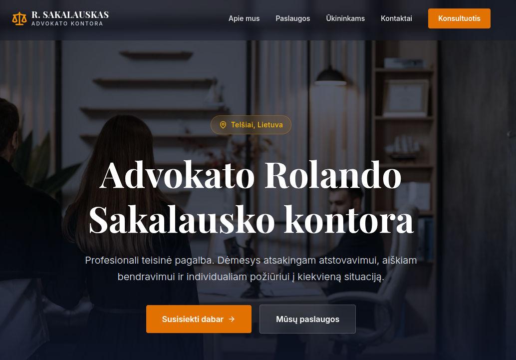 Google 3.1 Pro sukurtas tinklapis